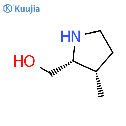 2-Pyrrolidinemethanol, 3-methyl-, cis- structure