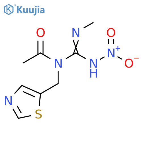 Acetamide, N-[(methylamino)(nitroimino)methyl]-N-(5-thiazolylmethyl)- structure