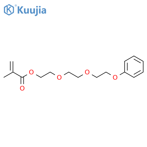 2-Propenoic acid, 2-methyl-, 2-[2-(2-phenoxyethoxy)ethoxy]ethyl ester structure