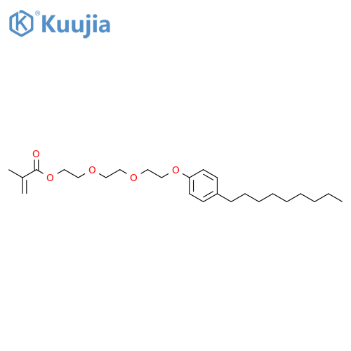 2-Propenoic acid, 2-methyl-,2-[2-[2-(4-nonylphenoxy)ethoxy]ethoxy]ethyl ester structure