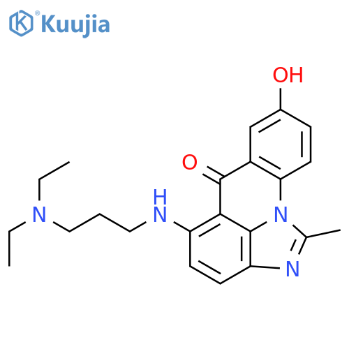 6H-Imidazo[4,5,1-de]acridin-6-one,5-[[3-(diethylamino)propyl]amino]-8-hydroxy-1-methyl- structure