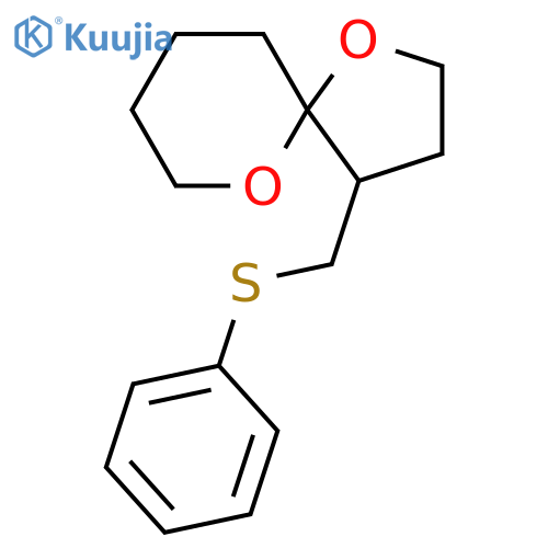 1,6-Dioxaspiro[4.5]decane, 4-[(phenylthio)methyl]- structure