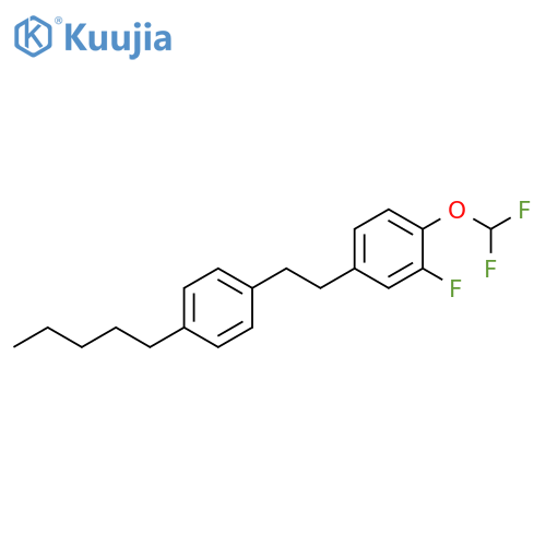 Benzene, 1-(difluoromethoxy)-2-fluoro-4-[2-(4-pentylphenyl)ethyl]- structure