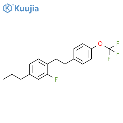 Benzene, 2-fluoro-4-propyl-1-[2-[4-(trifluoromethoxy)phenyl]ethyl]- structure