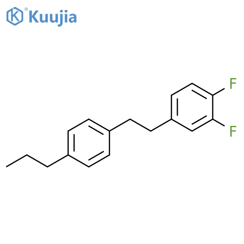 Benzene, 1,2-difluoro-4-[2-(4-propylphenyl)ethyl]- structure