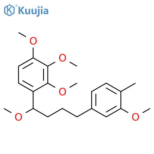Benzene,1,2,3-trimethoxy-4-[1-methoxy-4-(3-methoxy-4-methylphenyl)butyl]- structure