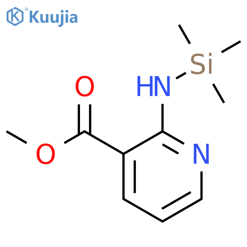 3-Pyridinecarboxylic acid, 2-[(trimethylsilyl)amino]-, methyl ester structure
