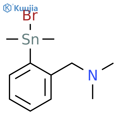 Benzenemethanamine, 2-(bromodimethylstannyl)-N,N-dimethyl- structure