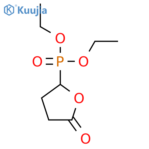Phosphonic acid, (tetrahydro-5-oxo-2-furanyl)-, diethyl ester structure