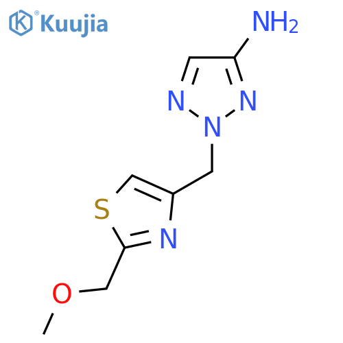2-{2-(methoxymethyl)-1,3-thiazol-4-ylmethyl}-2H-1,2,3-triazol-4-amine structure
