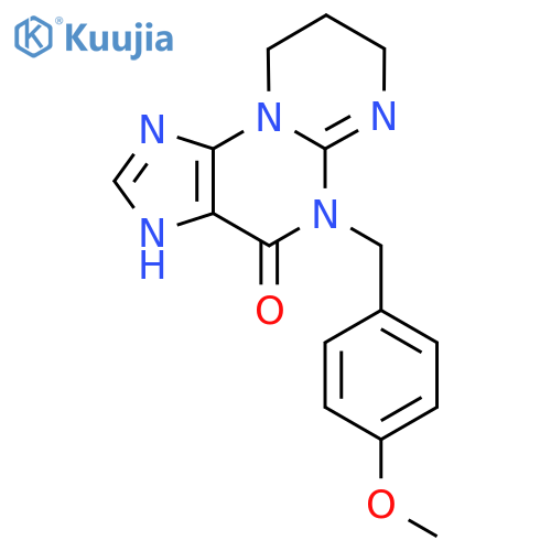 5-(4-Methoxybenzyl)-5,7,8,9-tetrahydropyrimido[2,1-b]purin-4(1H)-one structure