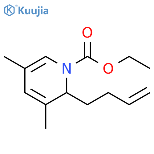 1(2H)-Pyridinecarboxylic acid, 2-(3-butenyl)-3,5-dimethyl-, ethyl ester structure