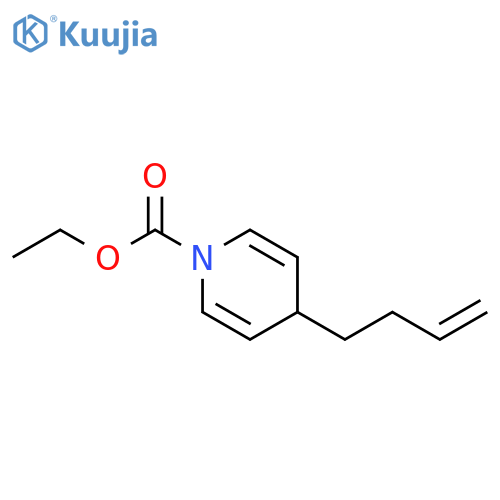 1(4H)-Pyridinecarboxylic acid, 4-(3-butenyl)-, ethyl ester structure