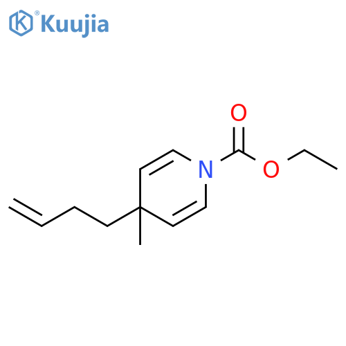 1(4H)-Pyridinecarboxylic acid, 4-(3-butenyl)-4-methyl-, ethyl ester structure