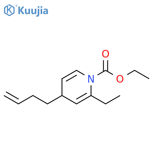 1(4H)-Pyridinecarboxylic acid, 4-(3-butenyl)-2-ethyl-, ethyl ester structure