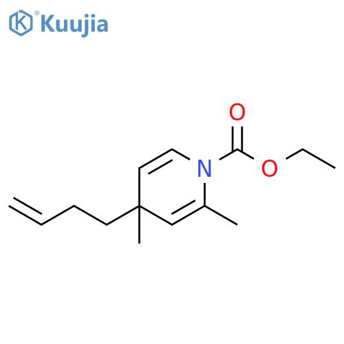1(4H)-Pyridinecarboxylic acid, 4-(3-butenyl)-2,4-dimethyl-, ethyl ester structure