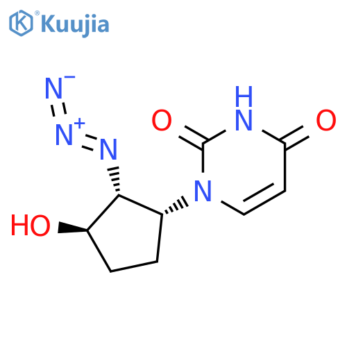 1-((1R,2S,3S)-2-Azido-3-hydroxycyclopentyl)pyrimidine-2,4(1H,3H)-dione structure