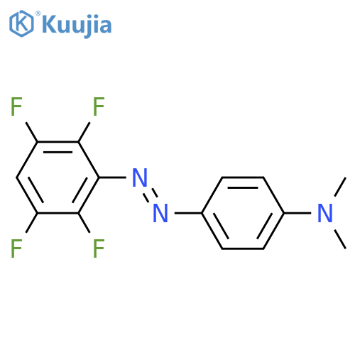 Benzenamine, N,N-dimethyl-4-[2-(2,3,5,6-tetrafluorophenyl)diazenyl]- structure