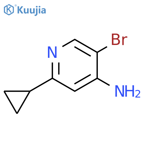5-BROMO-2-CYCLOPROPYLPYRIDIN-4-AMINE structure