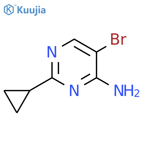 5-bromo-2-cyclopropylpyrimidin-4-amine structure