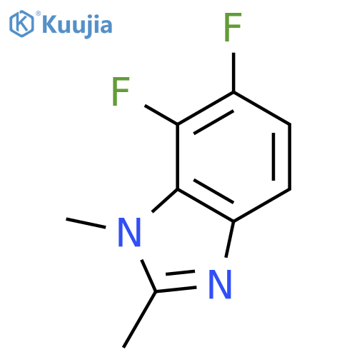 6,7-Difluoro-1,2-dimethyl-1,3-benzodiazole structure