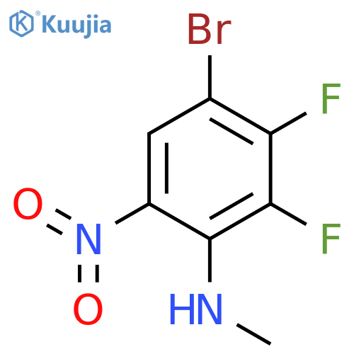 4-bromo-2,3-difluoro-N-methyl-6-nitroaniline structure