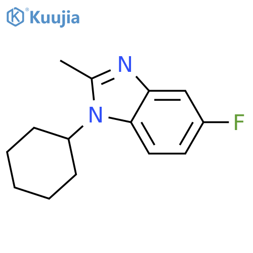 1-Cyclohexyl-5-fluoro-2-methyl-1,3-benzodiazole structure