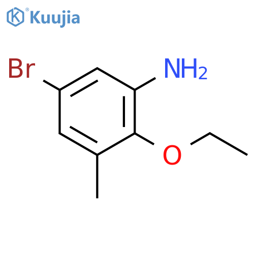 5-bromo-2-ethoxy-3-methylaniline structure