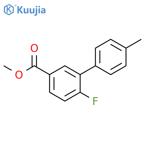 Methyl 4-fluoro-3-(4-methylphenyl)benzoate structure