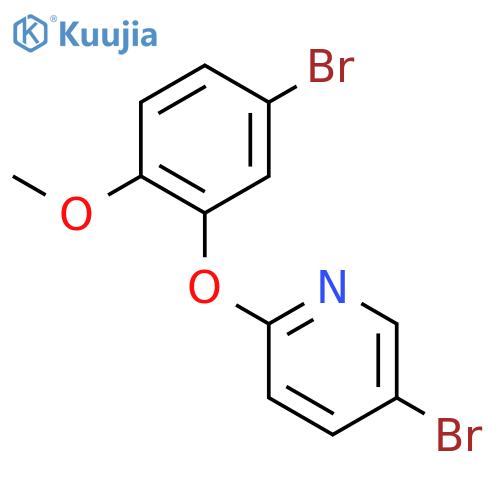 5-Bromo-2-(5-bromo-2-methoxyphenoxy)pyridine structure