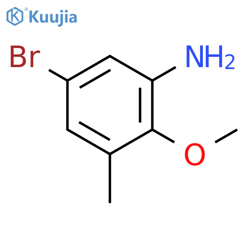 5-bromo-2-methoxy-3-methylaniline structure