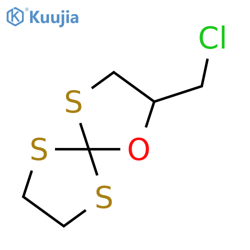 1-Oxa-4,6,9-trithiaspiro[4.4]nonane, 2-(chloromethyl)- structure