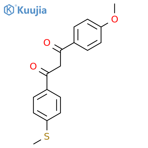 1-(4-Methoxyphenyl)-3-[4-(methylsulfanyl)phenyl]propane-1,3-dione structure