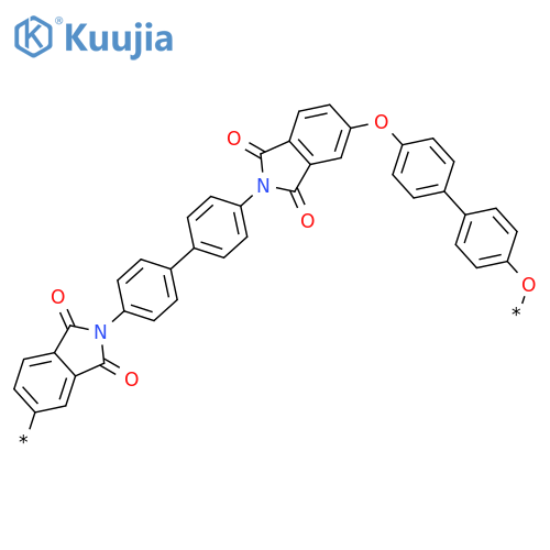 Poly[(1,3-dihydro-1,3-dioxo-2H-isoindole-5,2-diyl)[1,1'-biphenyl]-4,4'-diyl(1,3-dihydro-1,3-dioxo-2H-isoindole-2,5-diyl)oxy[1,1'-biphenyl]-4,4'-diyloxy] structure