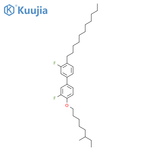 3,3'-Difluoro-4-[(6-methyloctyl)oxy]-4'-undecyl-1,1'-biphenyl structure