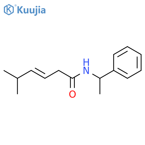 3-Hexenamide, 5-methyl-N-(1-phenylethyl)-, (E)- structure