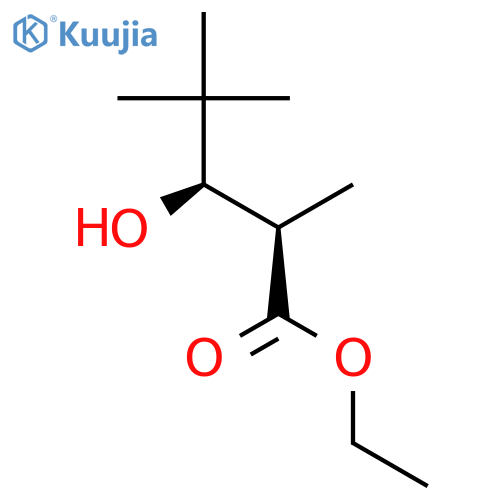 PENTANOIC ACID, 3-HYDROXY-2,4,4-TRIMETHYL-, ETHYL ESTER, (R*,R*)- structure