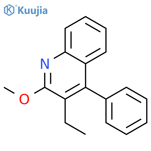 Quinoline, 3-ethyl-2-methoxy-4-phenyl- structure
