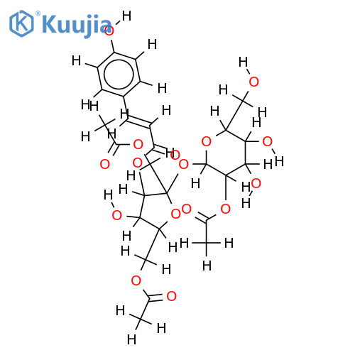 1,6,2'-O-triacetyl-3-O-trans-p-coumaroylsucrose structure