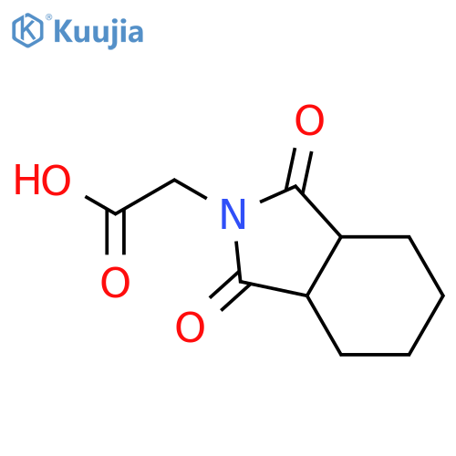 2-(1,3-dioxo-octahydro-1H-isoindol-2-yl)acetic acid structure