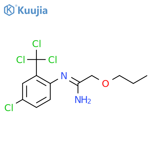 (1E)-N'-[4-Chloro-2-(trichloromethyl)phenyl](propoxy)ethanimidamide structure