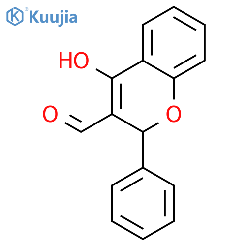 2H-1-Benzopyran-3-carboxaldehyde, 4-hydroxy-2-phenyl- structure
