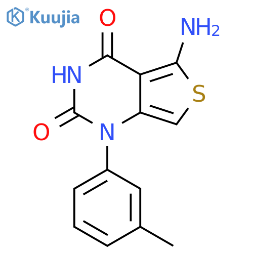 Thieno[3,4-d]pyrimidine-2,4(1H,3H)-dione,5-amino-1-(3-methylphenyl)- structure