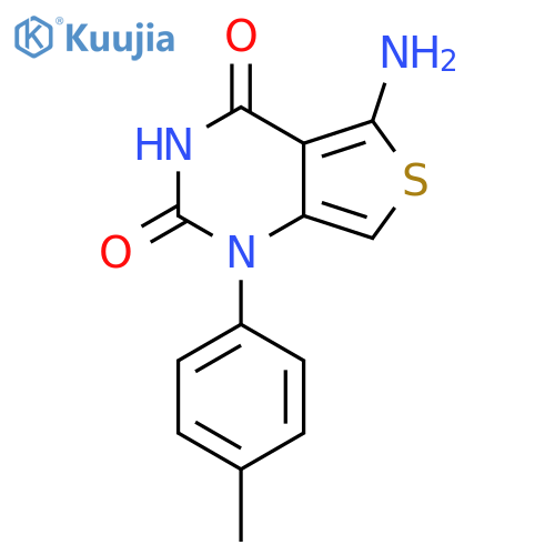 Thieno[3,4-d]pyrimidine-2,4(1H,3H)-dione, 5-amino-1-(4-methylphenyl)- structure