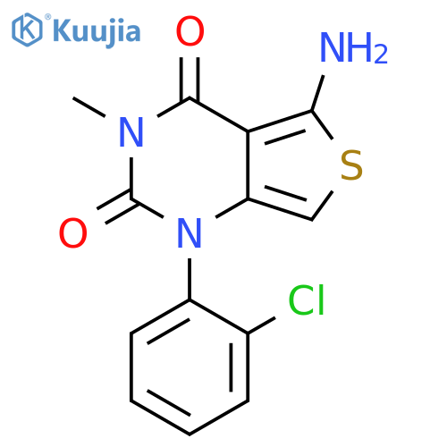 Thieno[3,4-d]pyrimidine-2,4(1H,3H)-dione, 5-amino-1-(2-chlorophenyl)-3-methyl- structure