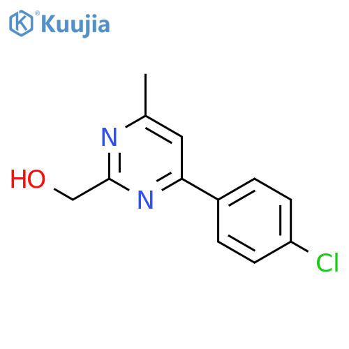 2-Pyrimidinemethanol, 4-(4-chlorophenyl)-6-methyl- structure