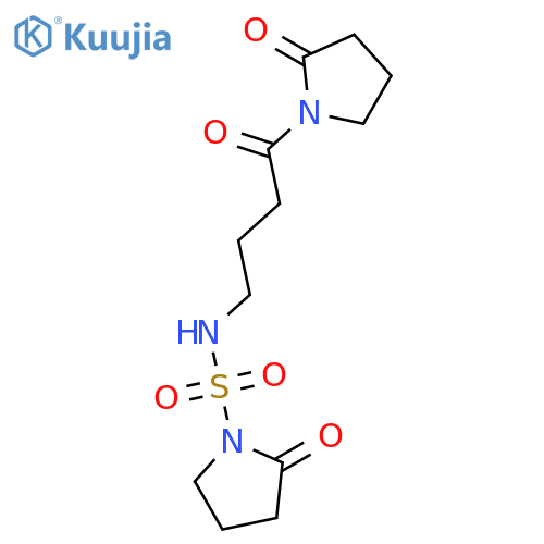 2-Pyrrolidinone, 1-[1-oxo-4-[[(2-oxo-1-pyrrolidinyl)sulfonyl]amino]butyl]- structure