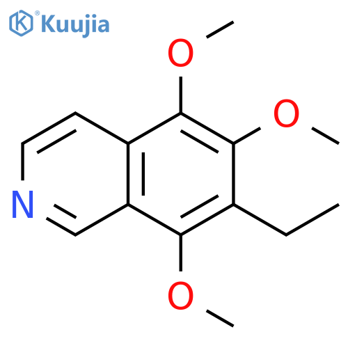 Isoquinoline, 7-ethyl-5,6,8-trimethoxy- structure