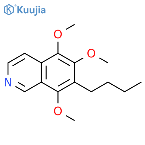 Isoquinoline, 7-butyl-5,6,8-trimethoxy- structure