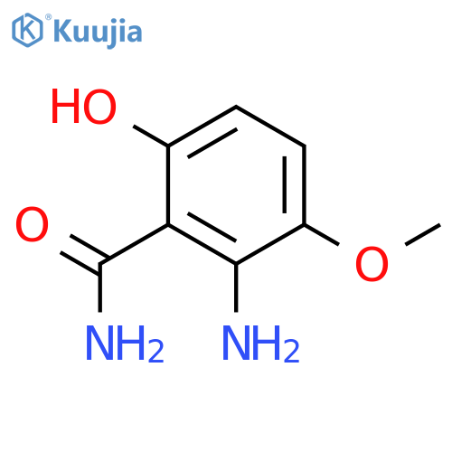 2-amino-6-hydroxy-3-methoxybenzamide structure